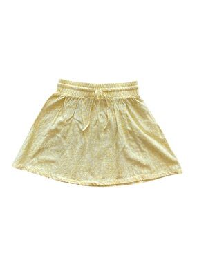 Copper Key Kids Yellow Drawstring Floral Skater Skirt - Size M